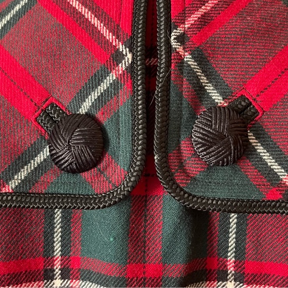 Pendleton Plaid Wool Capelet Poncho Jacket Size XL - Picture 12 of 13